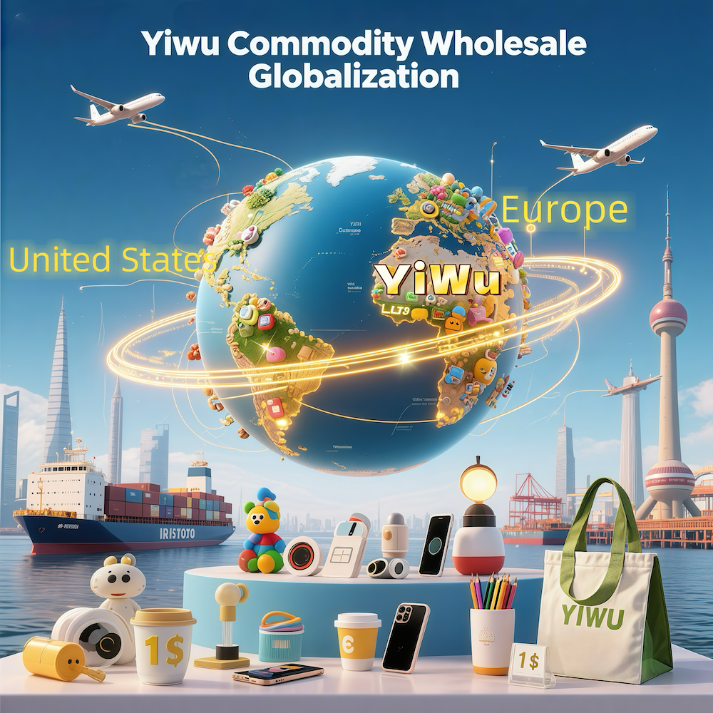 Aerial view of Yiwu International Trade City