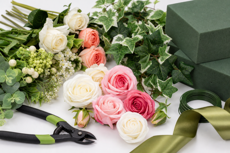 Floral craft supplies and artificial stems